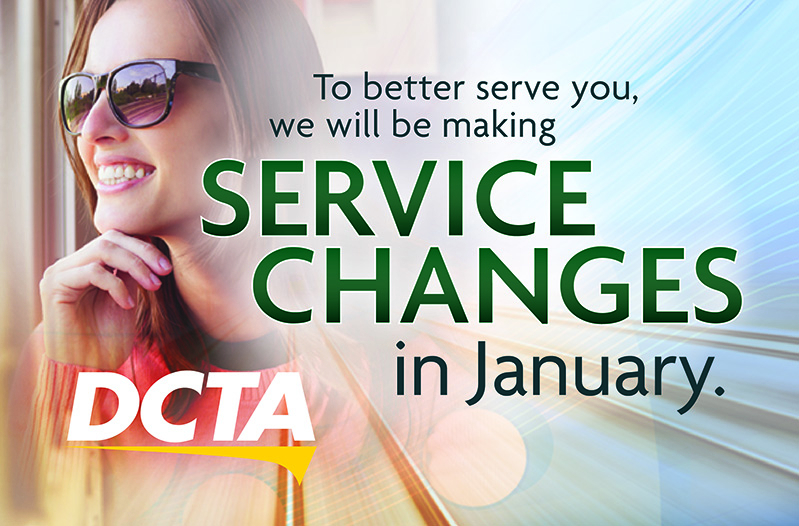 January Service Changes Coming Soon