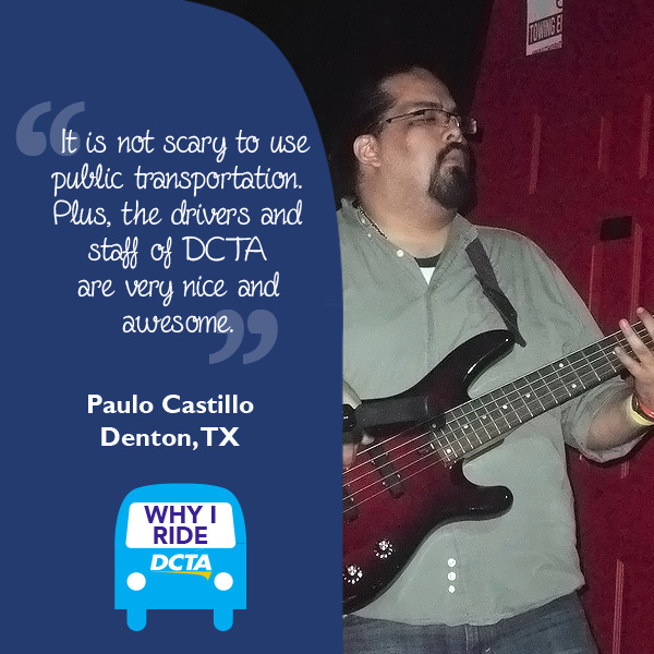 Why I Ride DCTA – Paulo Castillo