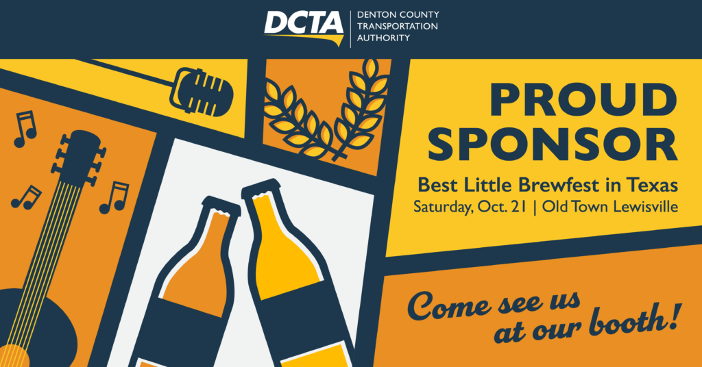 Free DCTA Shuttle Service to the Best Little Brewfest in Texas Denton