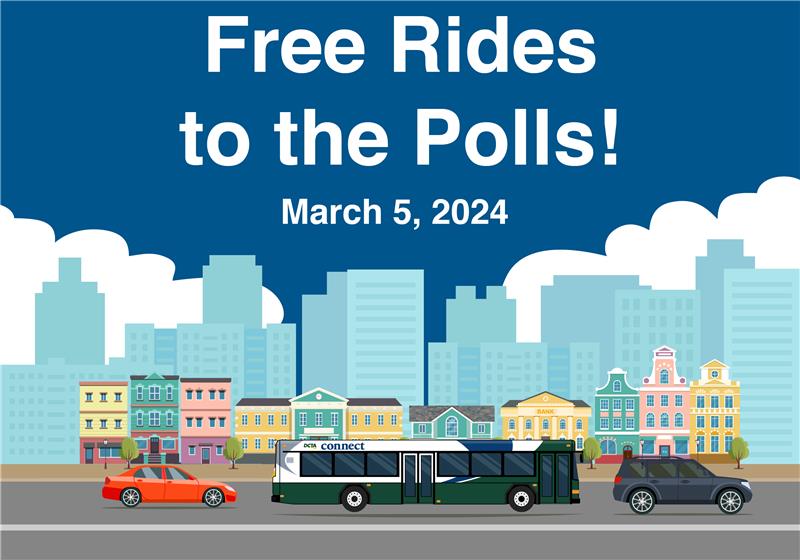 Free DCTA Rides to the Polls for Texas Primary Election Day